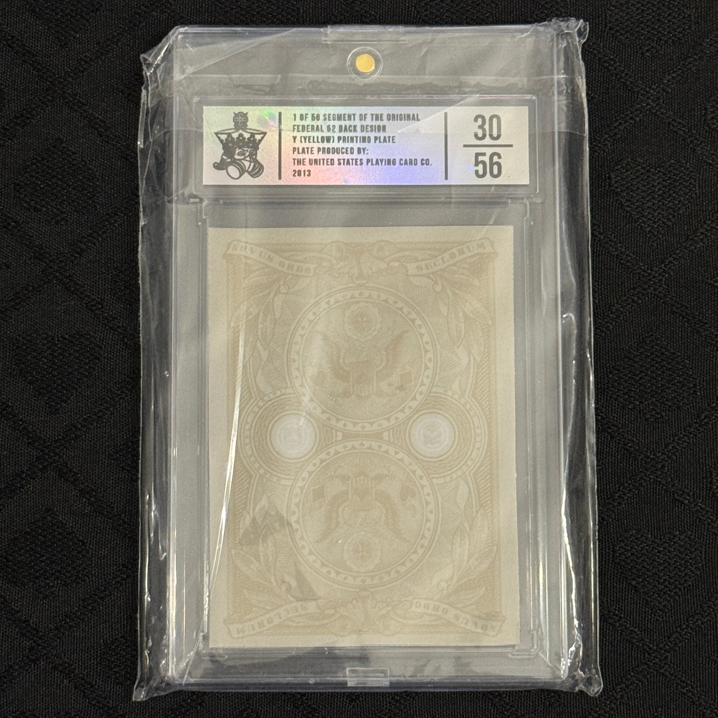 Federal 52 Printing Plate (Yellow, 30/56) [AUCTION]