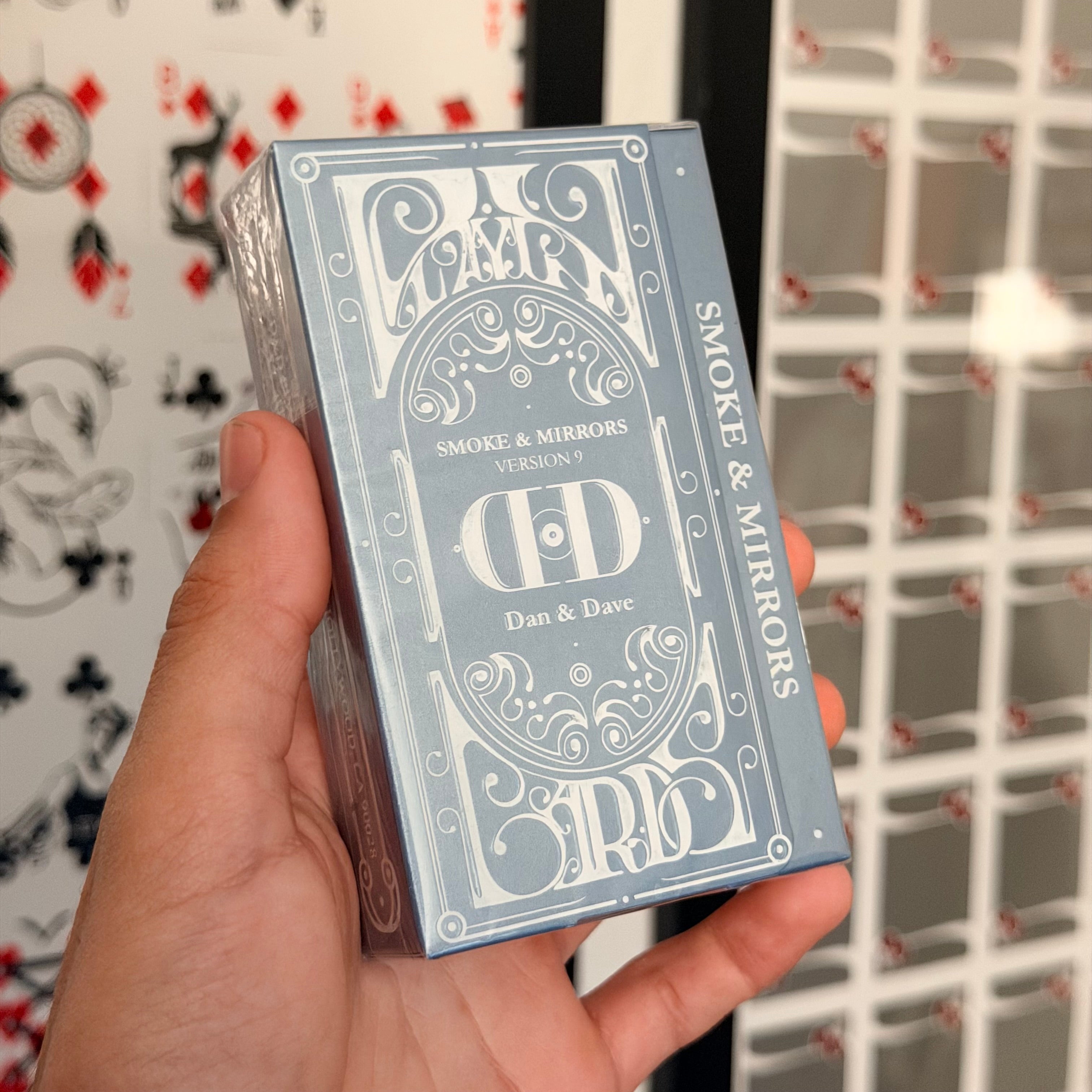 Smoke & Mirrors V9 Deluxe (Blue) Playing Cards