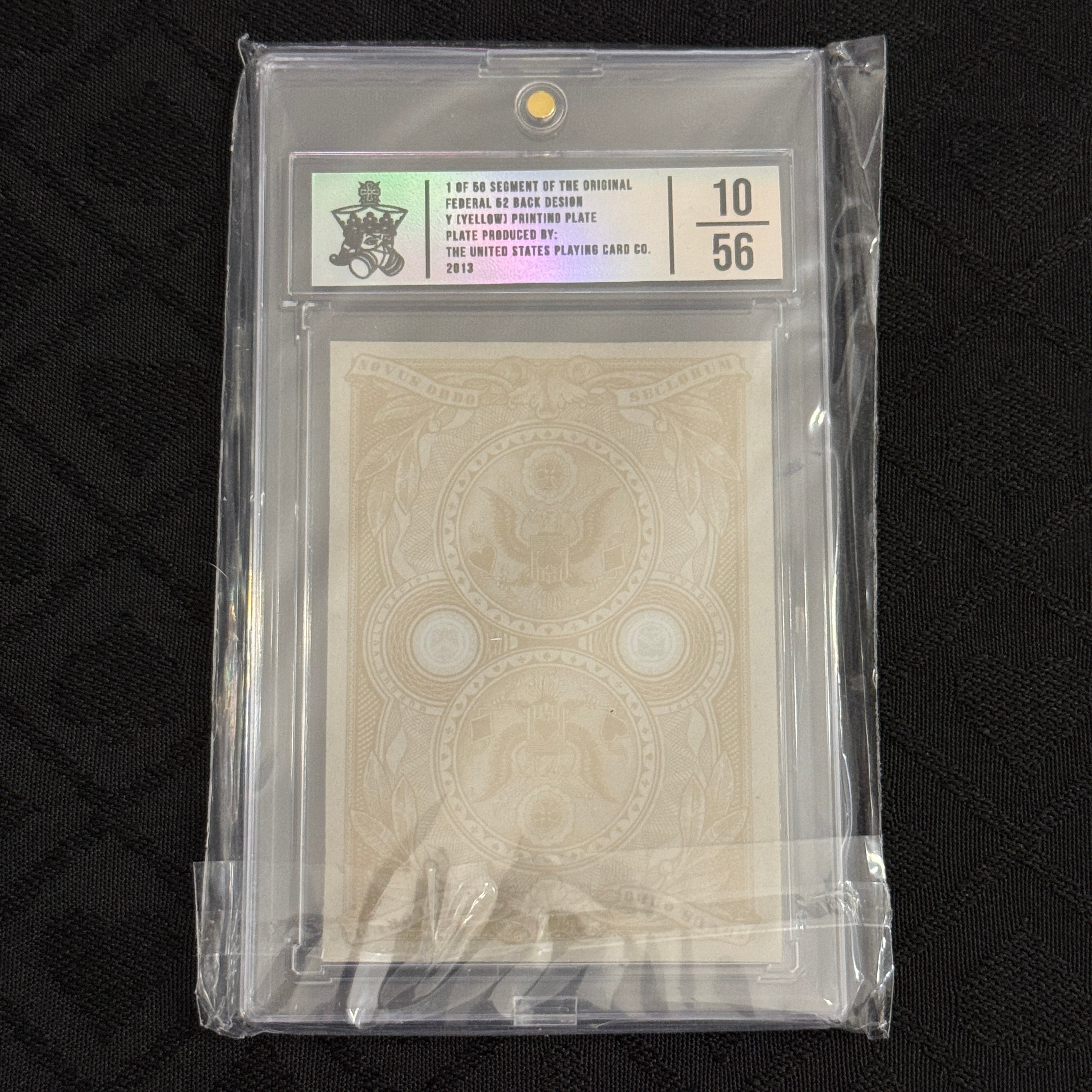 Federal 52 Printing Plate (Yellow, 10/56) [AUCTION]