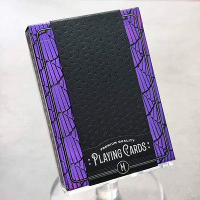 Hummingbird Feathers Purple Playing Cards
