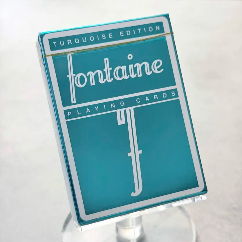 Turquoise Foil Playing Cards