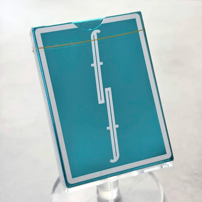 Turquoise Foil Playing Cards