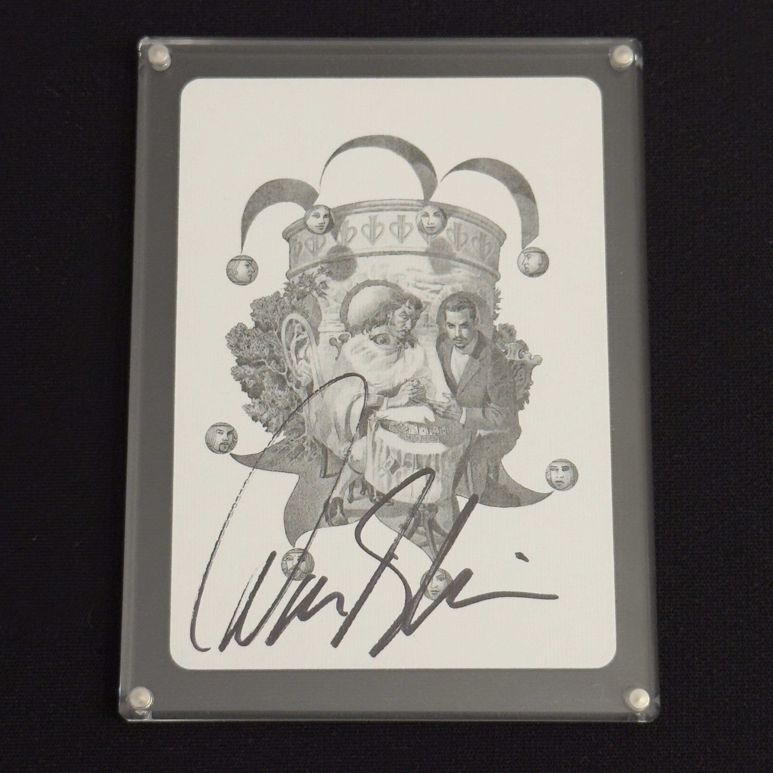 David Blaine Signed Joker (Split Spades Blue) [AUCTION]
