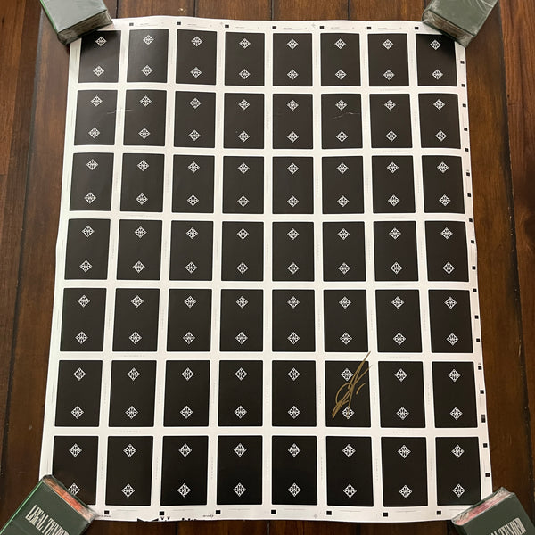 Rounders Black Uncut Sheet (Signed!) [AUCTION]