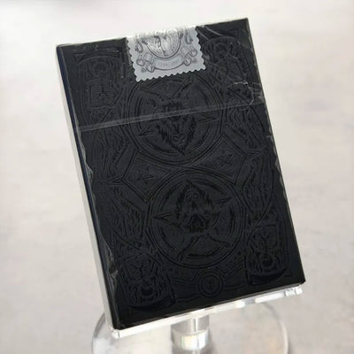 666 - Skeletal Silver Playing Cards