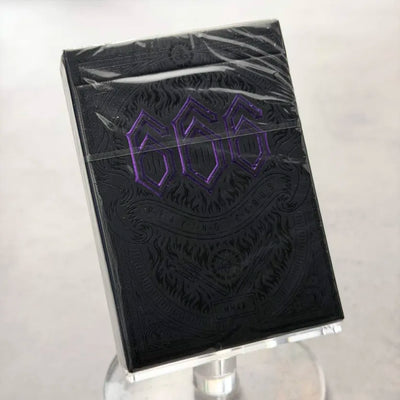 666 - Purple Inferno Playing Cards
