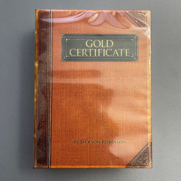 Gold Certificate (Gilded Edition #134/400) Playing Cards