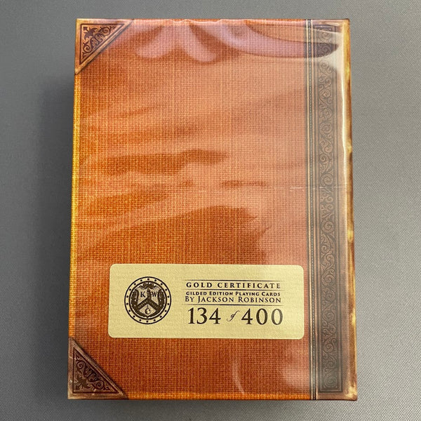 Gold Certificate (Gilded Edition #134/400) Playing Cards