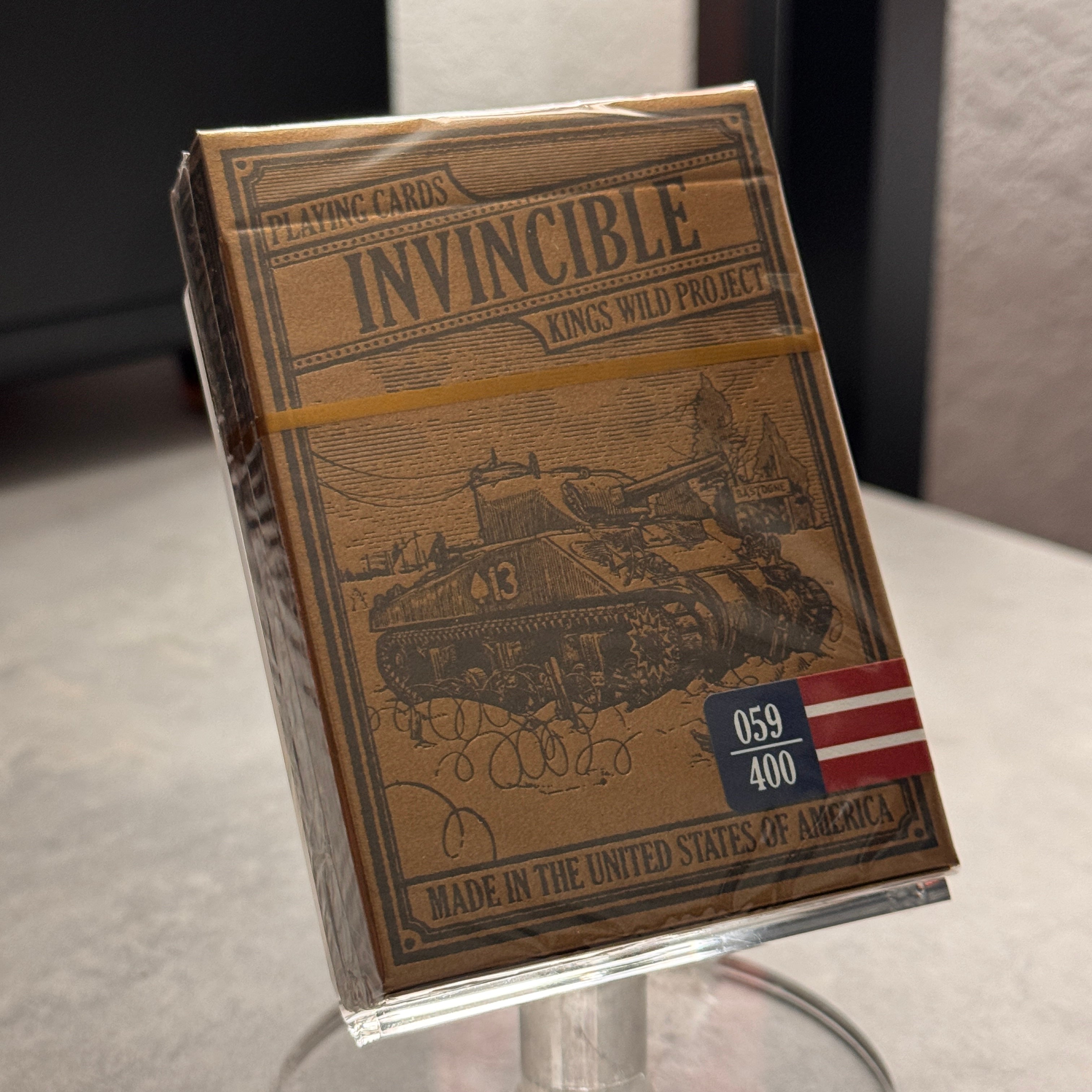 Invincible (Gilded #xxx/400) Playing Cards