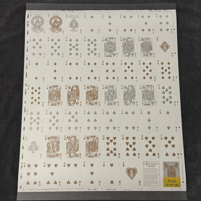Bicycle 140th Anniversary Box Set & Uncut Sheet (#03/140) [AUCTION]