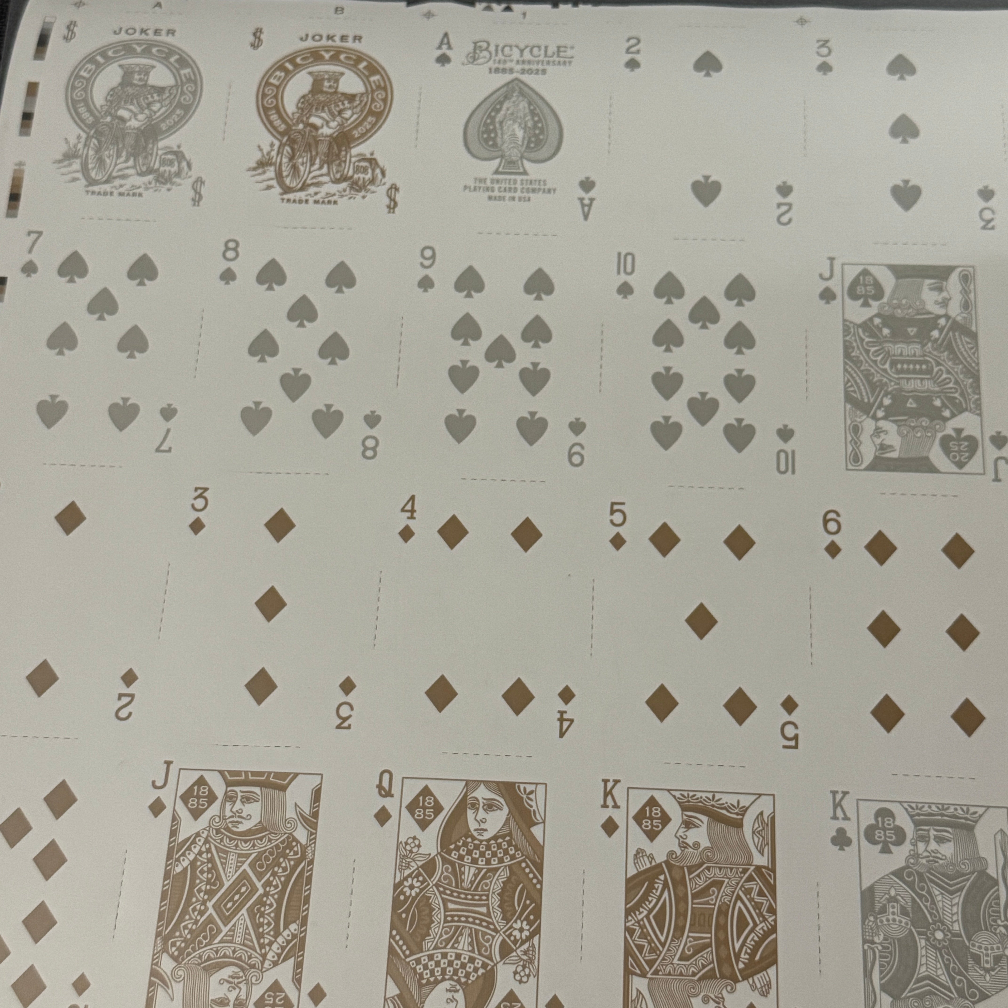 Bicycle 140th Anniversary Box Set & Uncut Sheet (#03/140) [AUCTION]