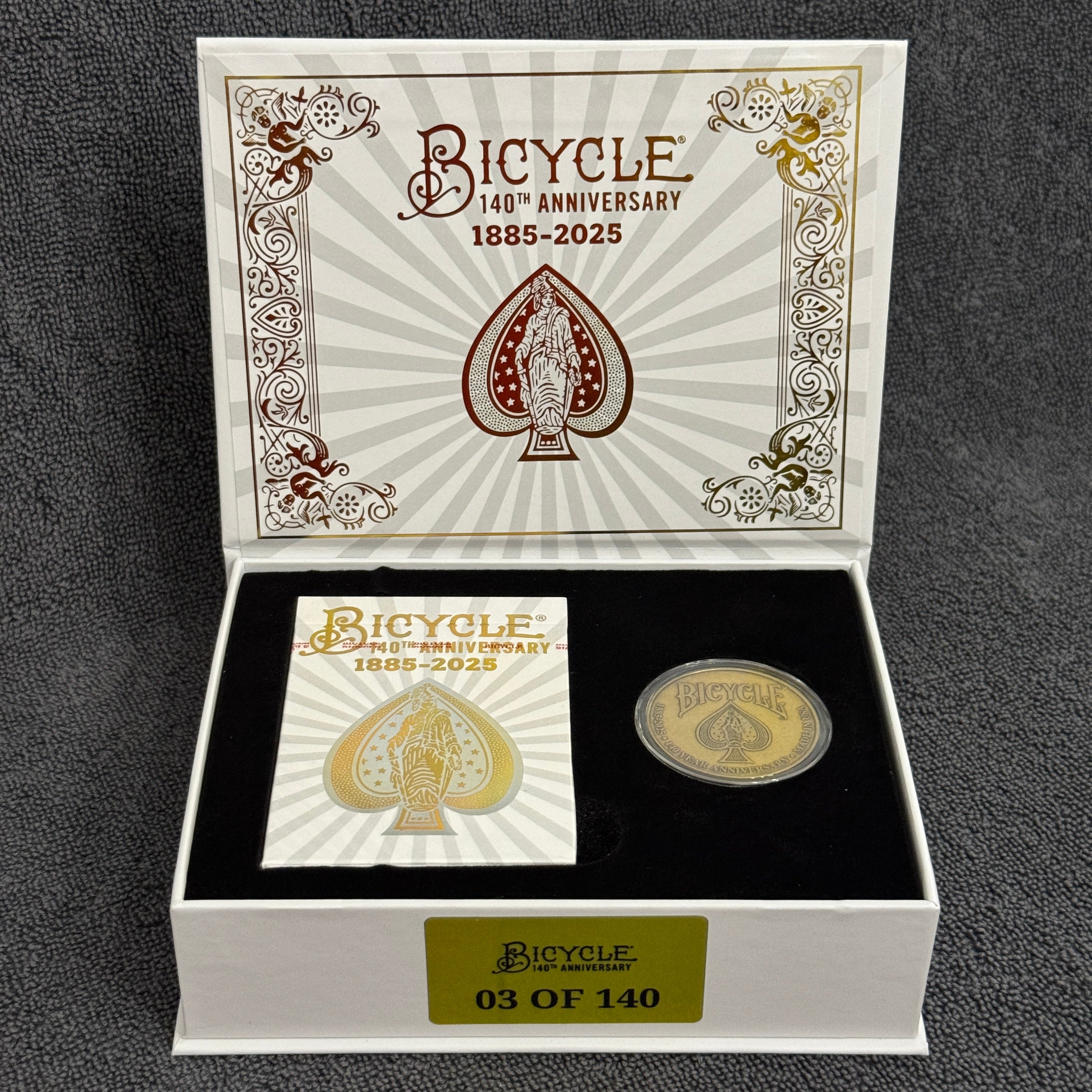 Bicycle 140th Anniversary Box Set & Uncut Sheet (#03/140) [AUCTION]