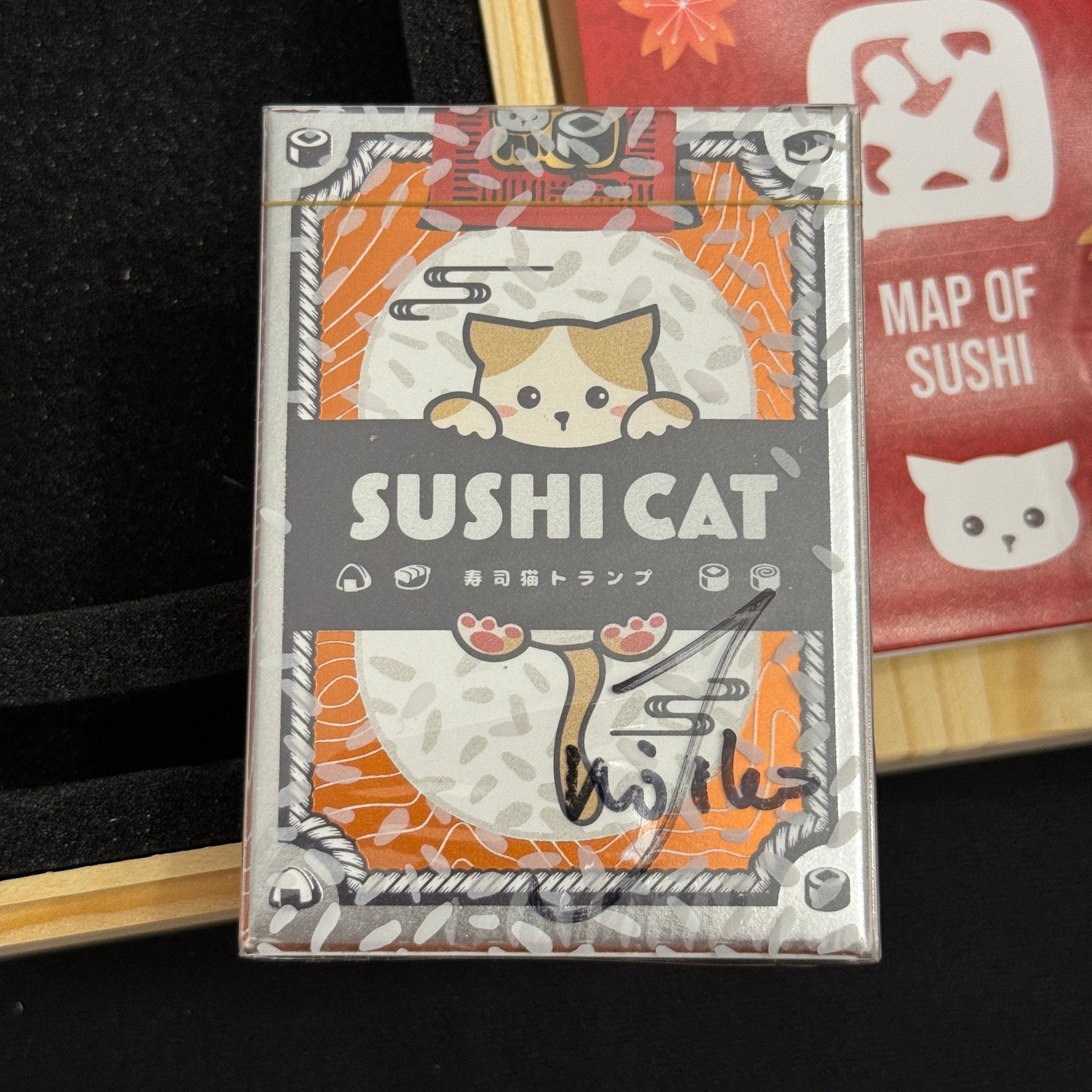 Sushi Cat Sushi-Geta Wooden Collector Box [AUCTION]