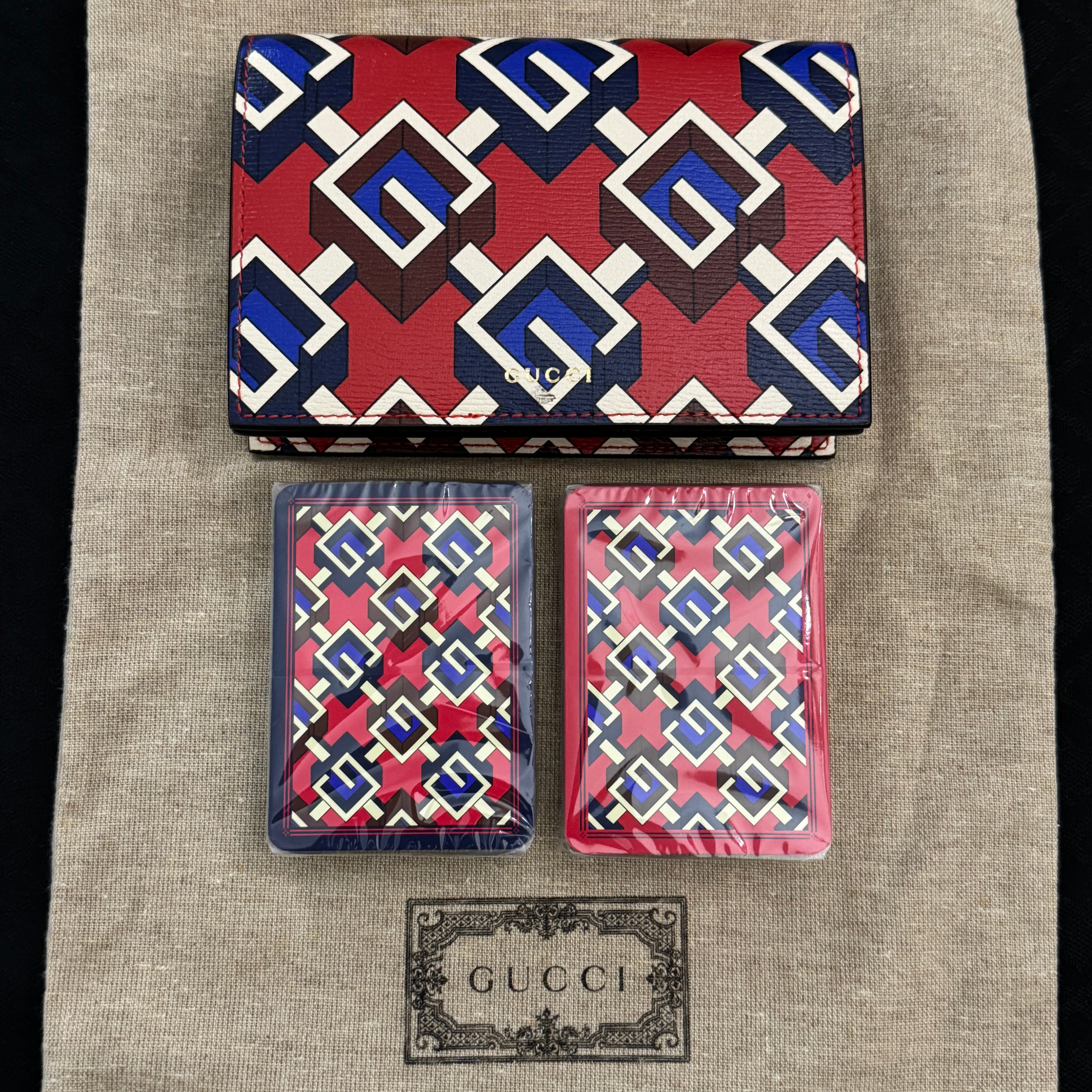 Gucci Geometric G Double Playing Card Set [AUCTION]