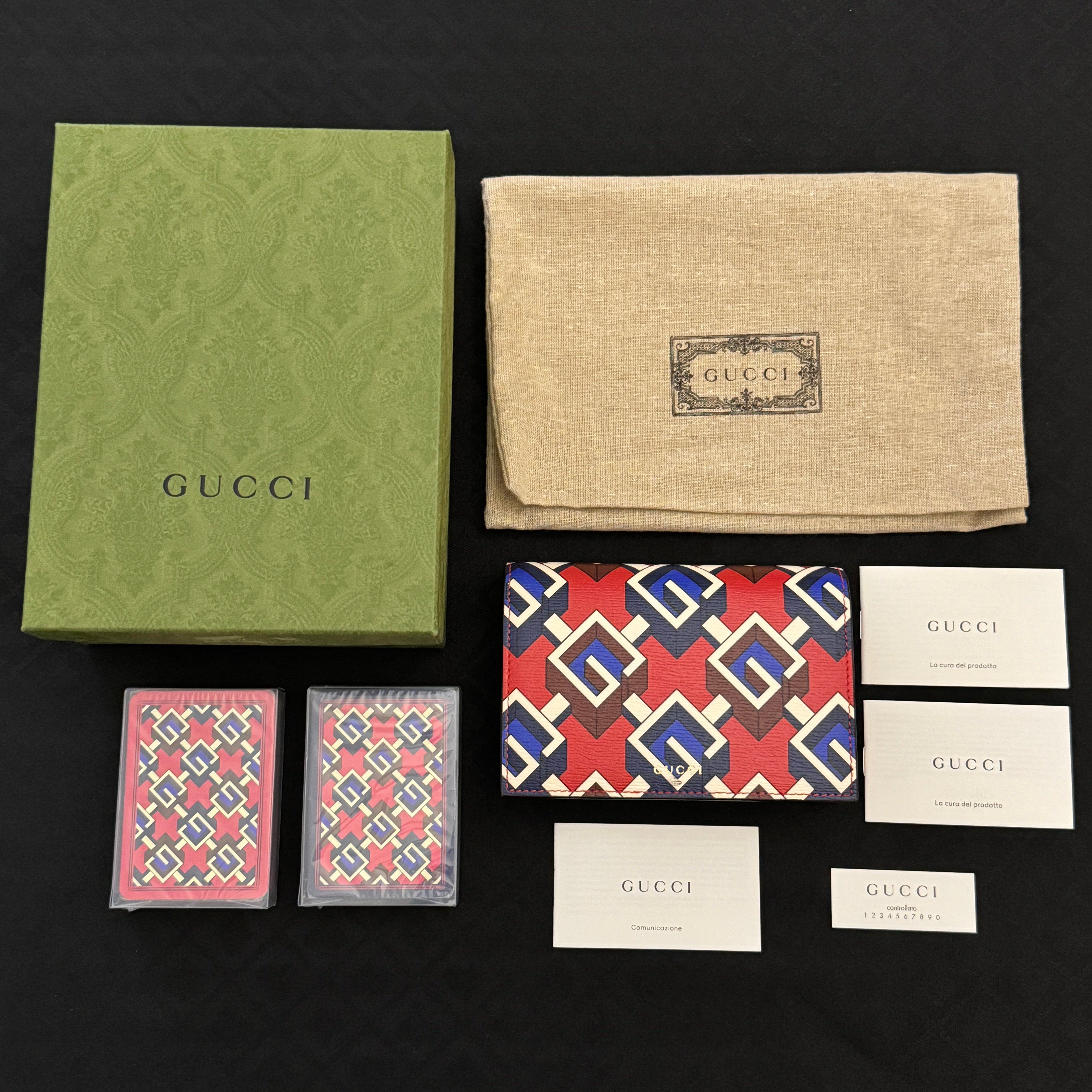 Gucci Geometric G Double Playing Card Set [AUCTION]