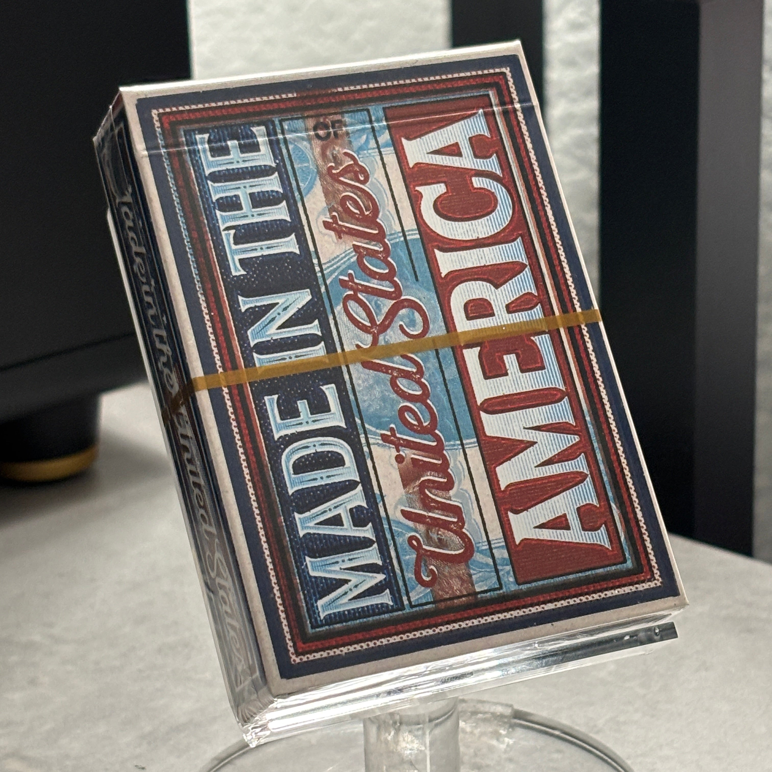 Made In The United States Of America (Blue Gilded) Playing Cards