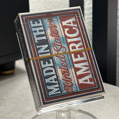 Made In The United States Of America (Blue Gilded) Playing Cards