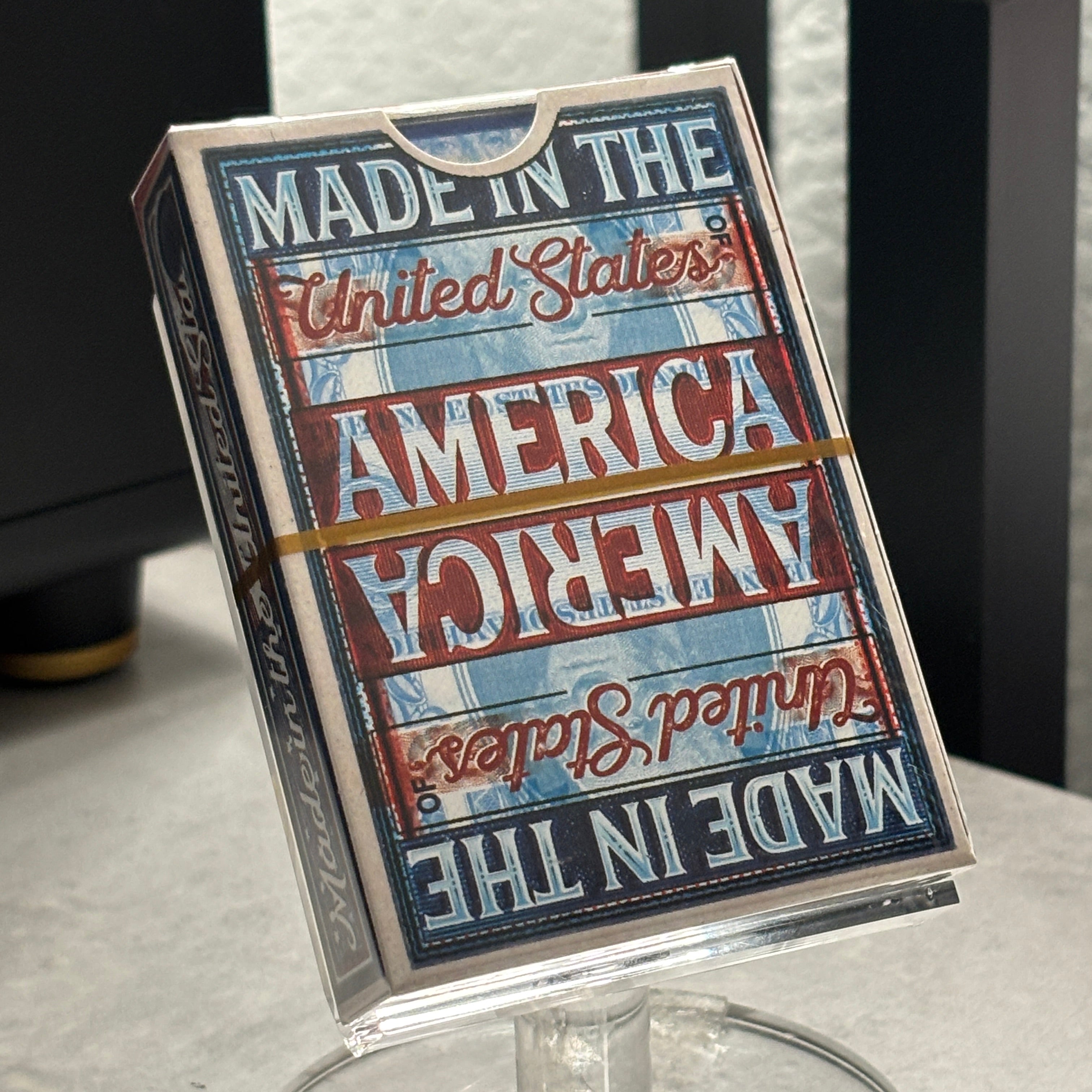 Made In The United States Of America (Blue Gilded) Playing Cards