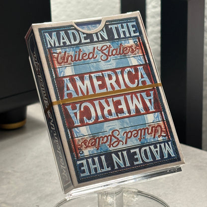 Made In The United States Of America (Blue Gilded) Playing Cards