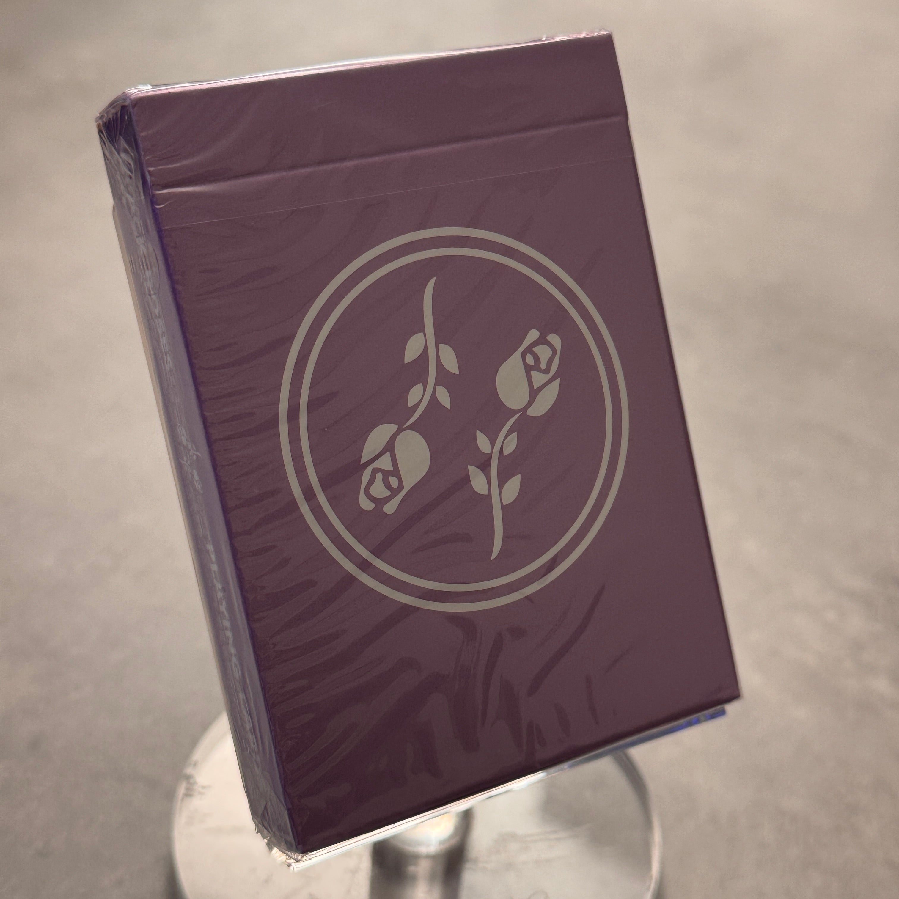 Black Roses (Lavender) Playing Cards