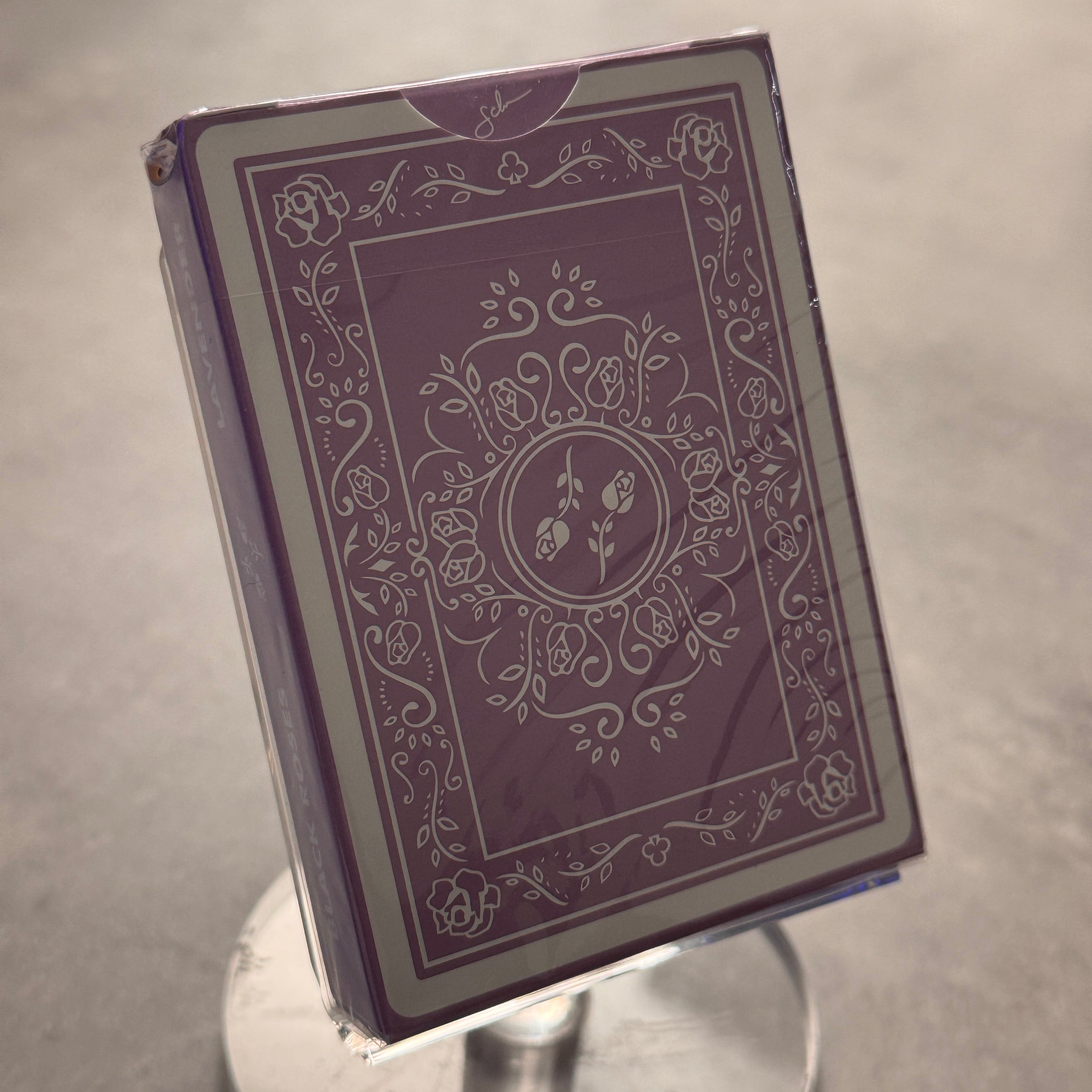 Black Roses (Lavender) Playing Cards