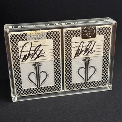 Split Spades Bee (White & Black Signed) [AUCTION]