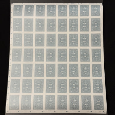 JAQK Light Blue Uncut Sheet [AUCTION]