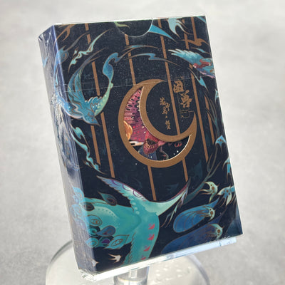 Caged Bird Emerald Playing Cards