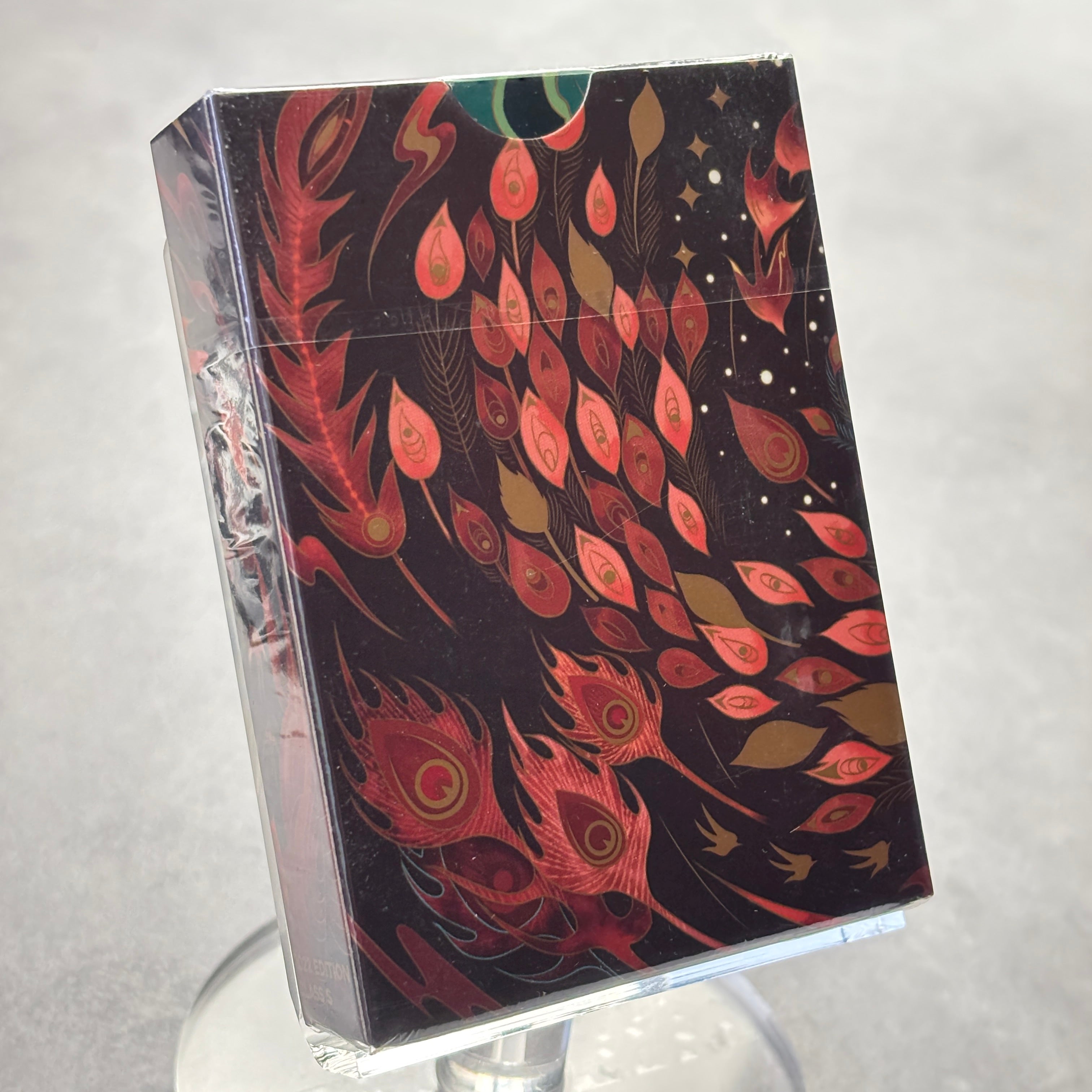 Caged Bird Maroon Playing Cards