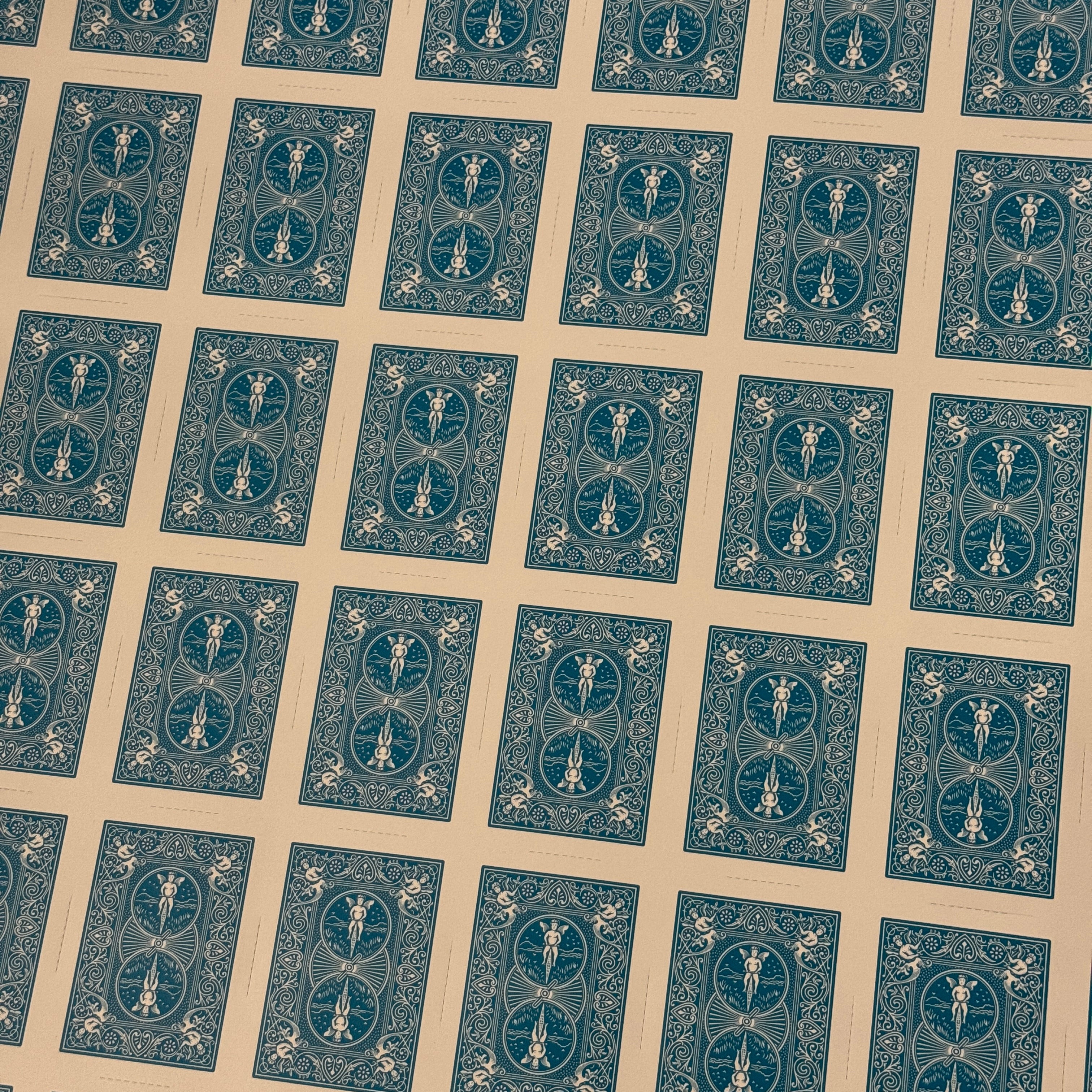 Bicycle Rider Back (Turquoise) Uncut Sheet