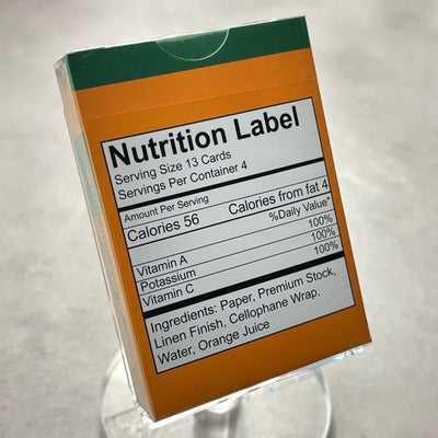 Squeezers V1 Orange Juice Playing Cards