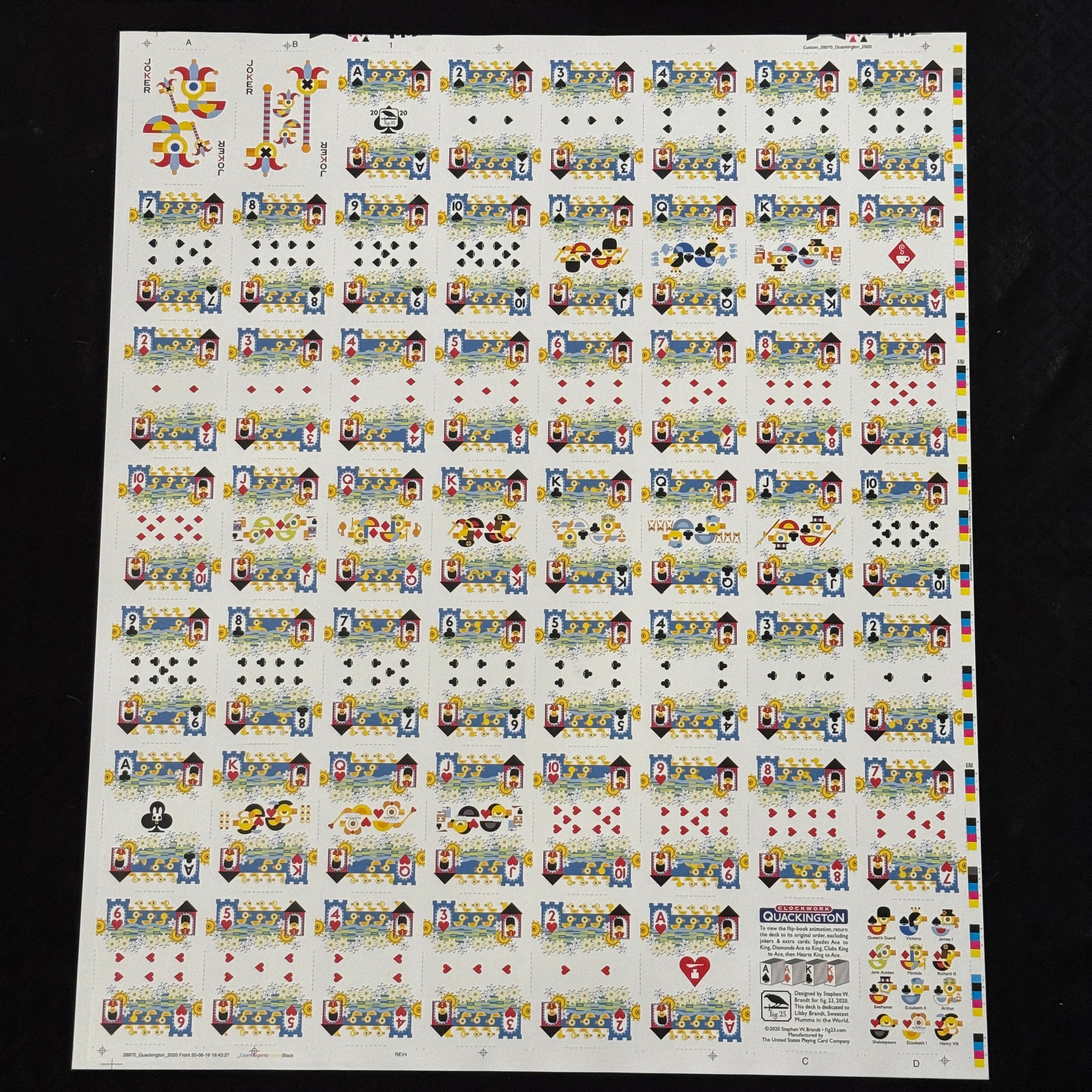 Quackington Uncut Sheet