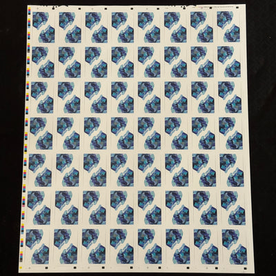 Memento Mori Blue Uncut Sheet