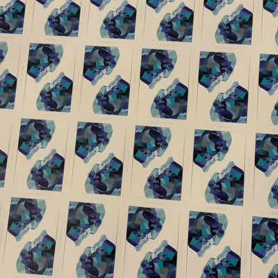 Memento Mori Blue Uncut Sheet