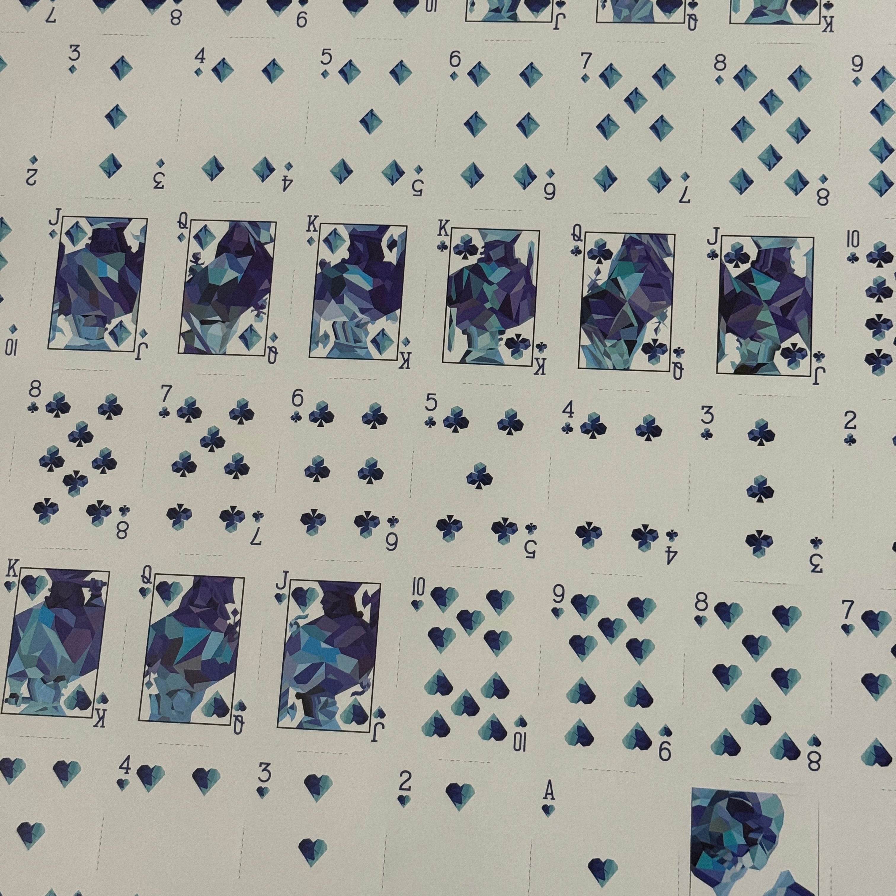 Memento Mori Blue Uncut Sheet