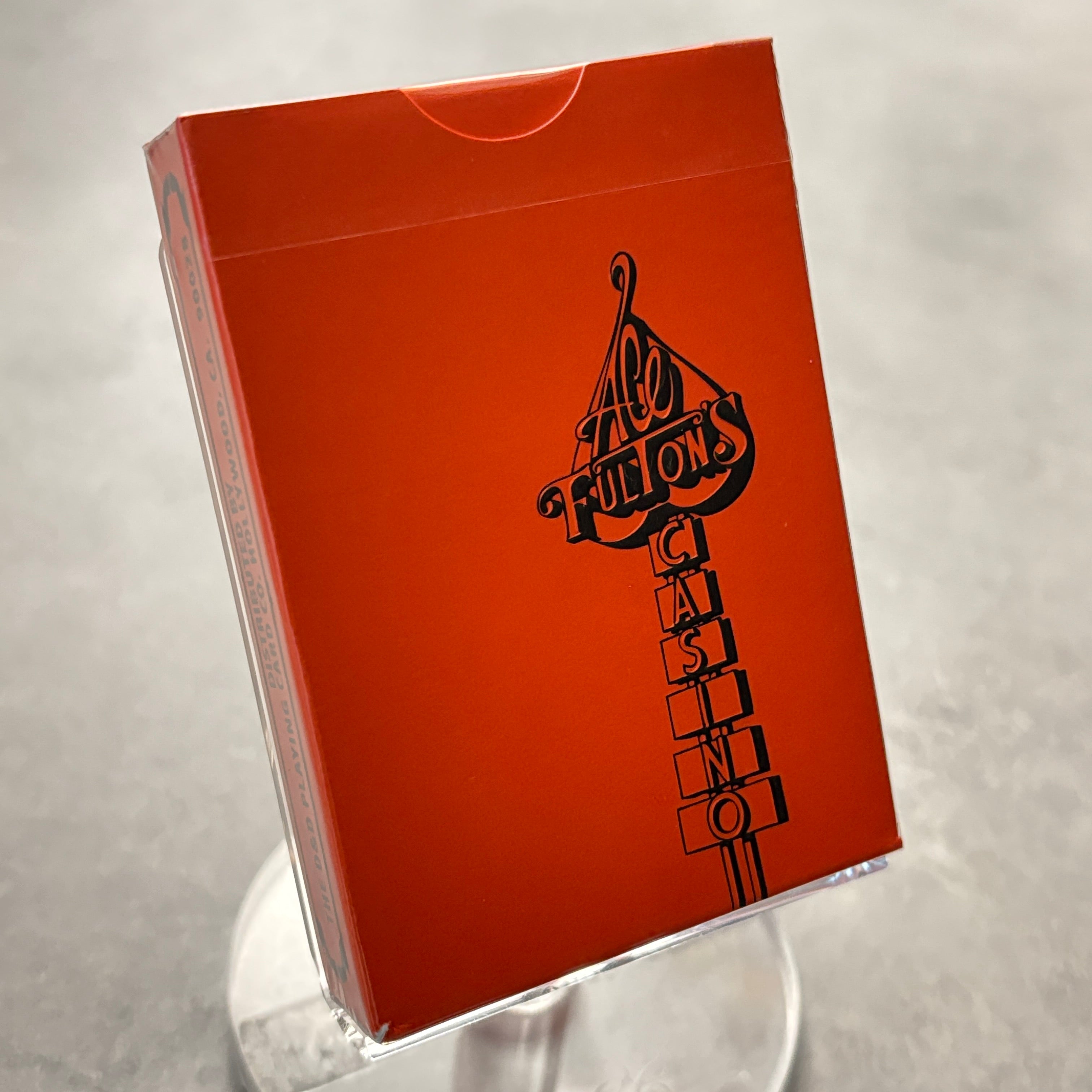 Ace Fulton's Casino (Sunset Orange) Playing Cards