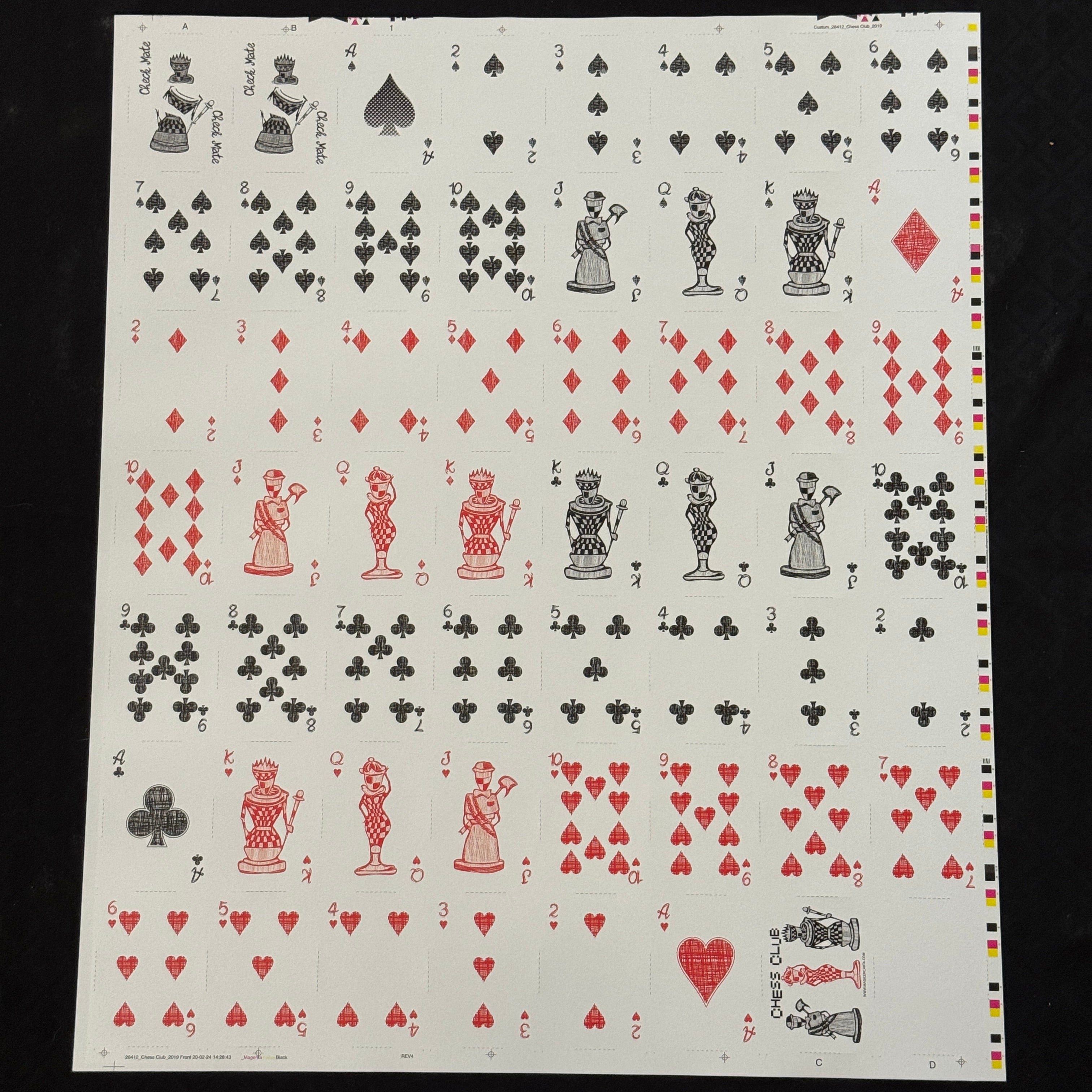 Chess Club Uncut Sheet