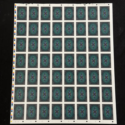 Peacocks Uncut Sheet