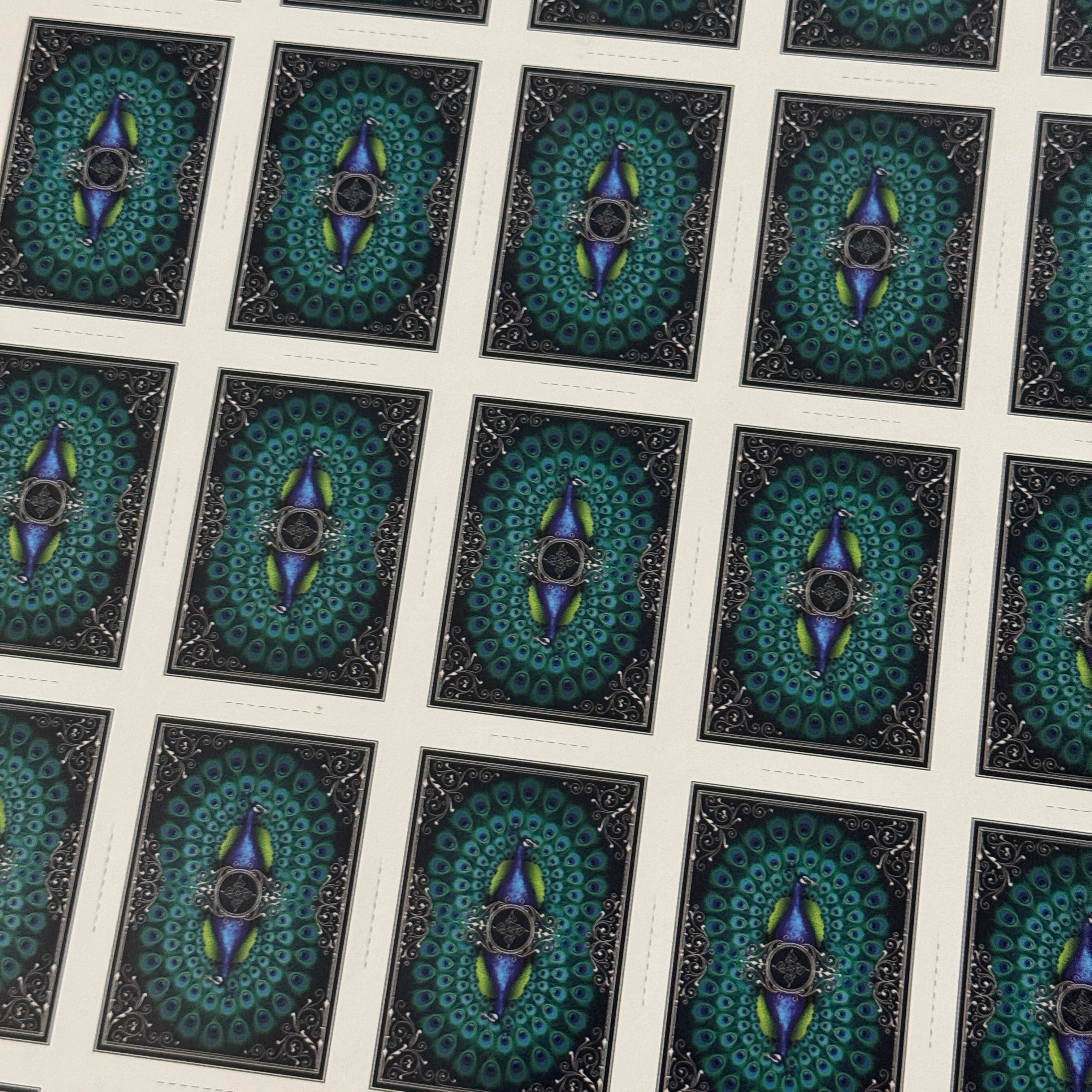 Peacocks Uncut Sheet