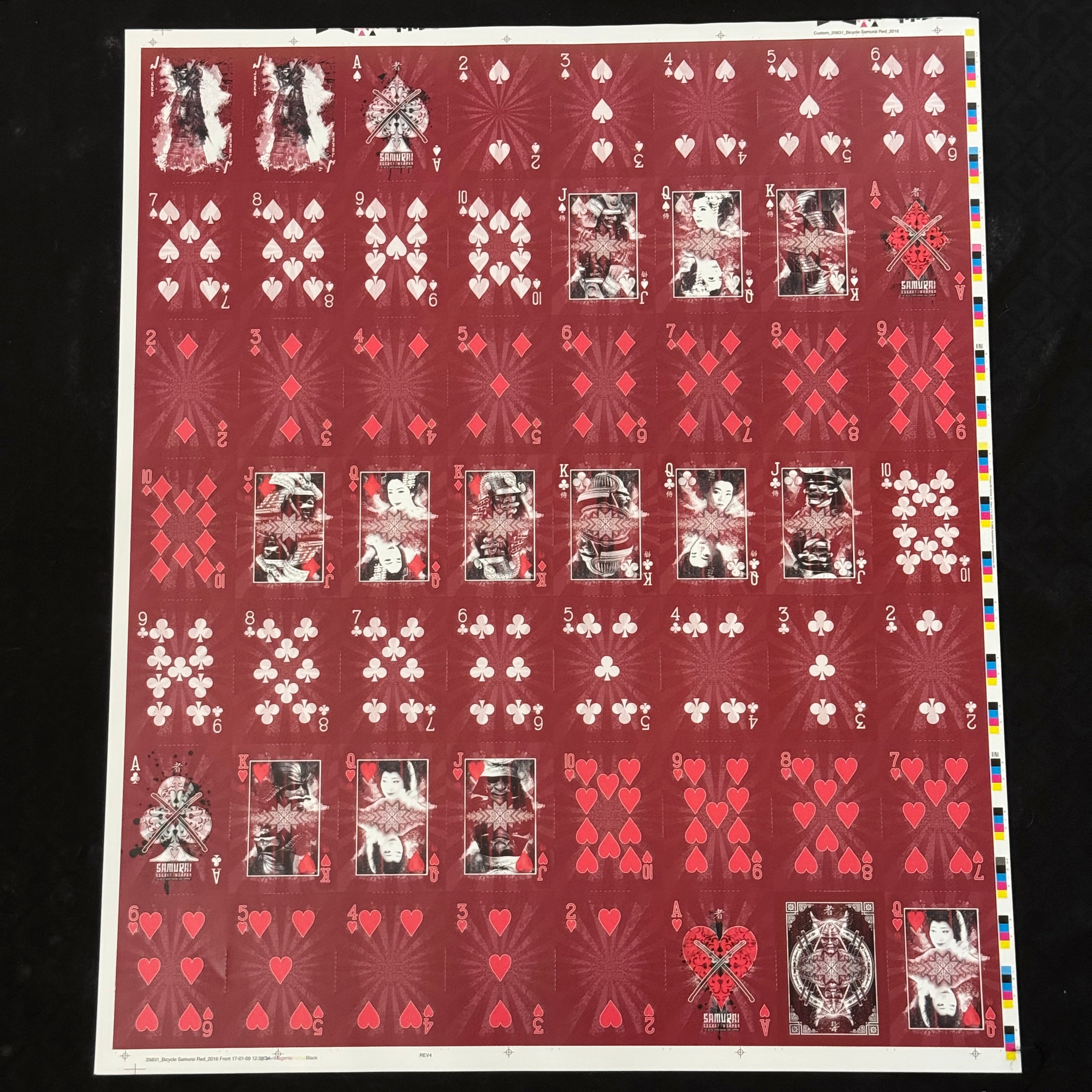 Bicycle Samurai V3 Uncut Sheet
