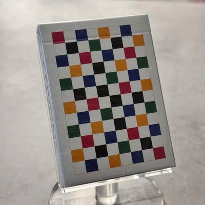 Multicolor Checkerboard Playing Cards
