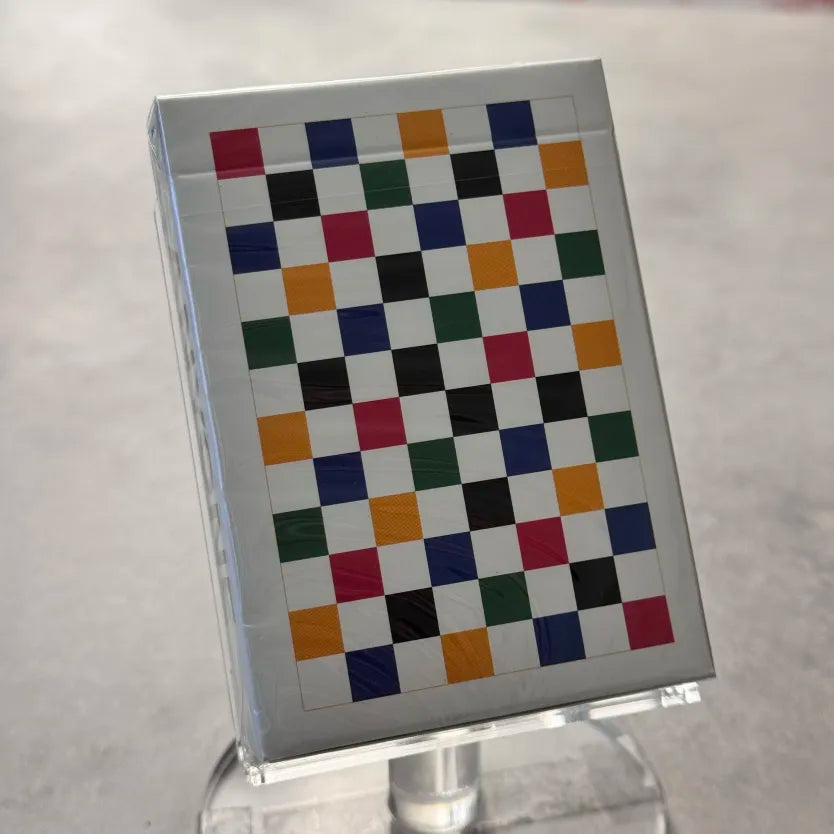 Multicolor Checkerboard Playing Cards