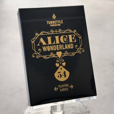 Alice In Wonderland Black Playing Cards