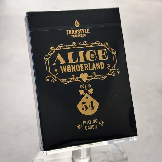Alice In Wonderland Black Playing Cards