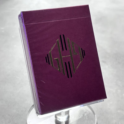Hollingworth Monogram Burgundy Playing Cards