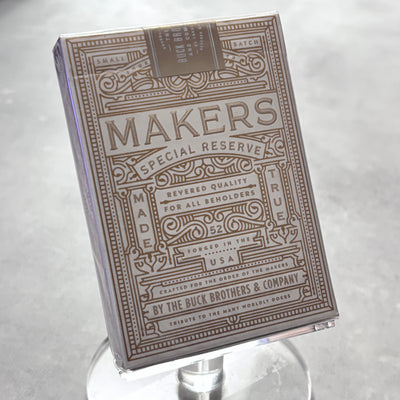Makers Special Reserve White Playing Cards