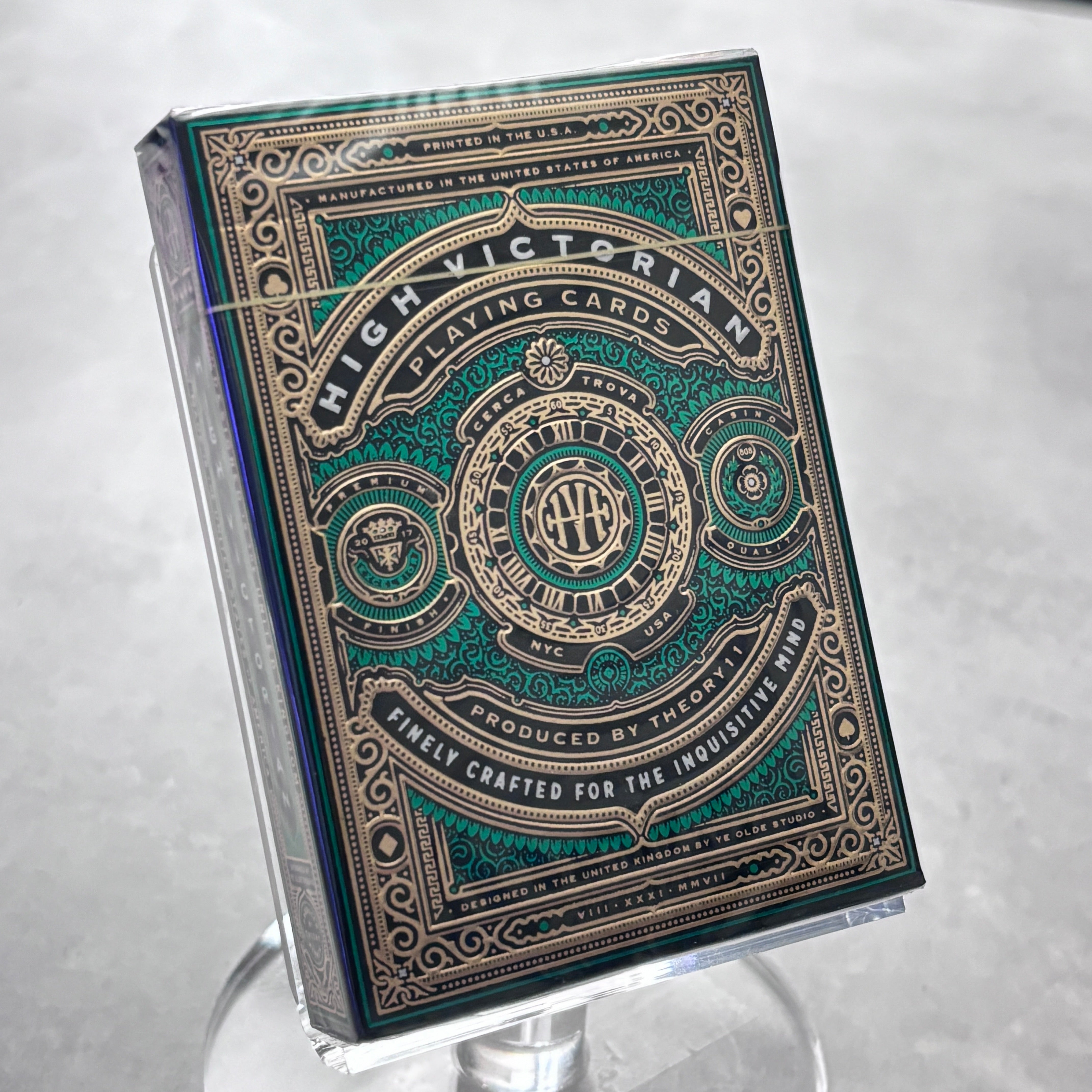High Victorian Green Playing Cards