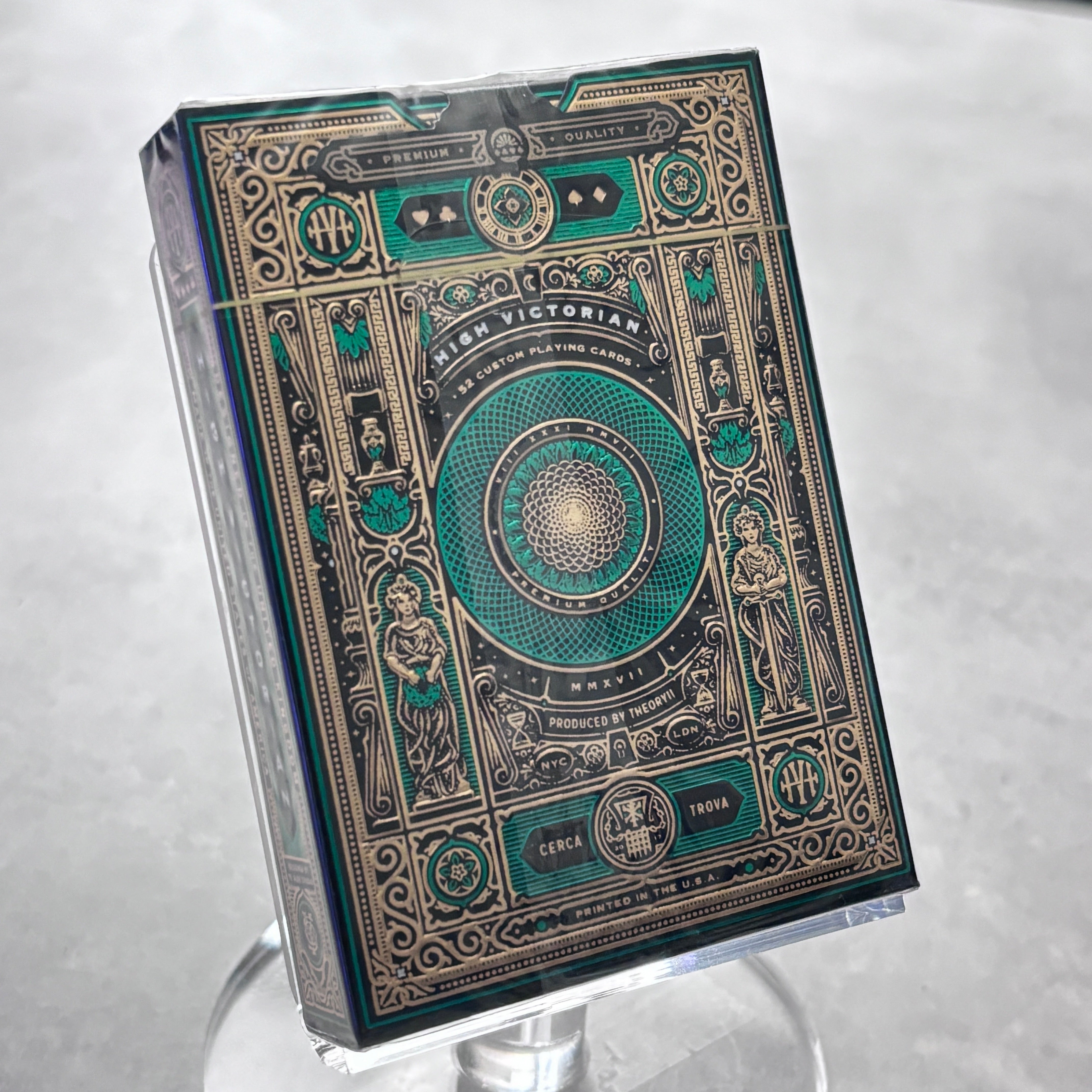 High Victorian Green Playing Cards