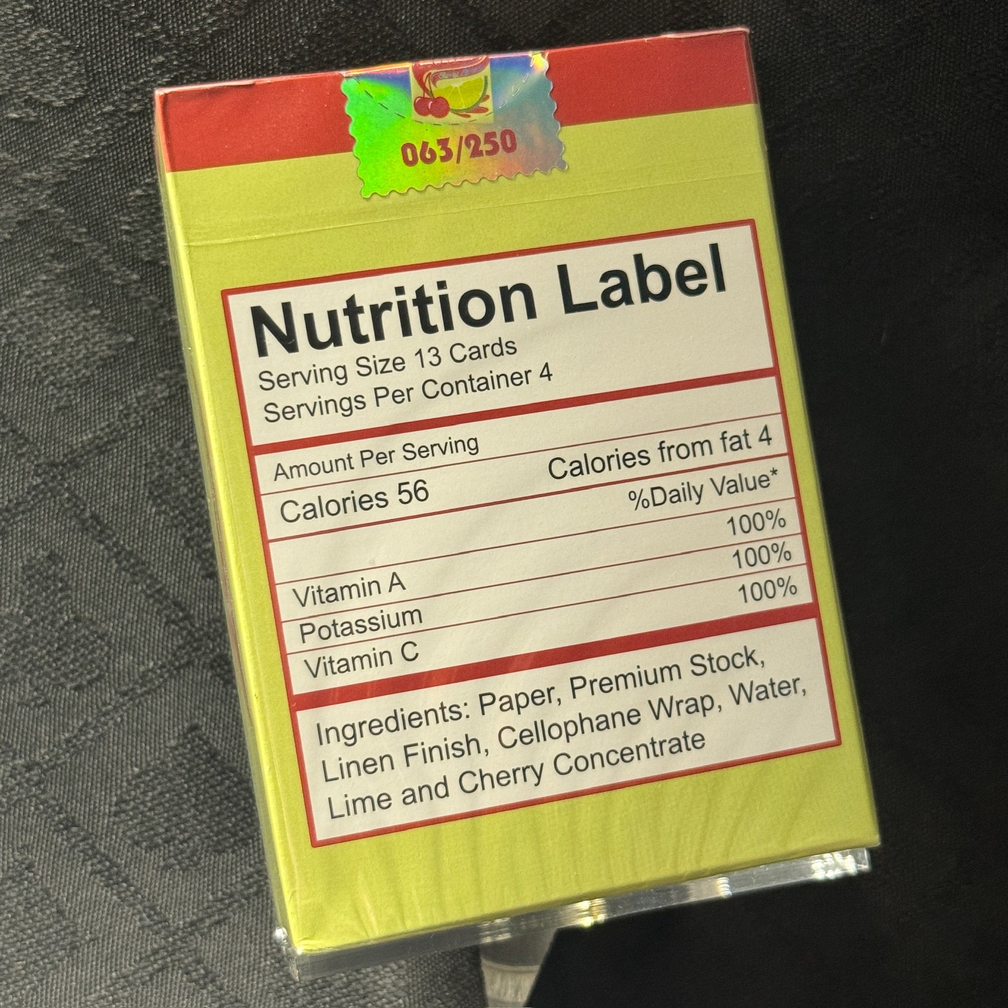 Squeezers V4 (Gilded #63/250) Playing Cards