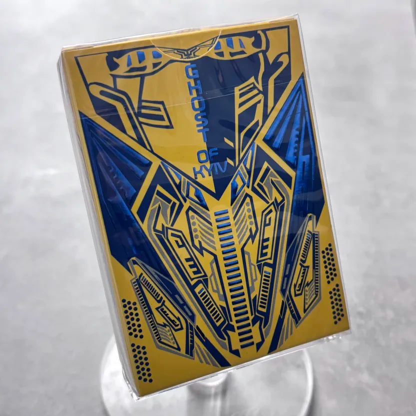 Ghost of Kyiv Yellow Playing Cards